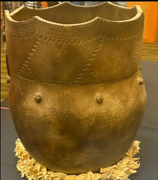 Faces of Survival - Fired Clay Pot