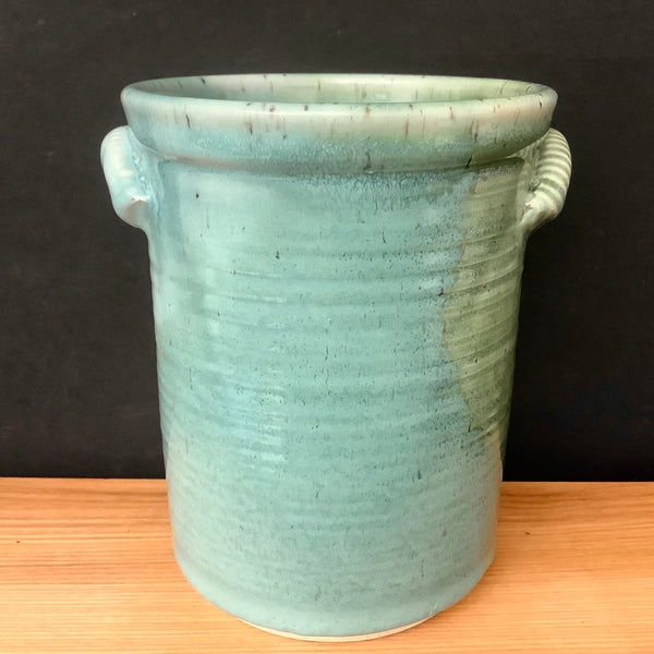 Utensil Holder in Turquoise and Green
