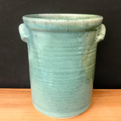 Utensil Holder in Turquoise and Green, Linda Petroccione, DeKalb Junction, NY