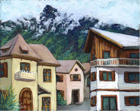 “Samoens” Original Pastel