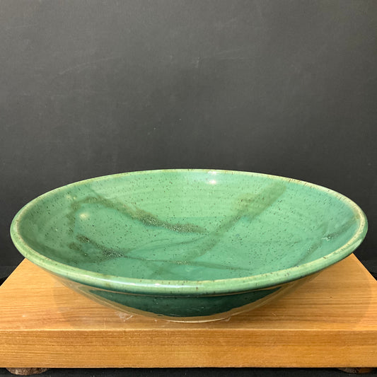 Shallow Serving Bowl in Greens