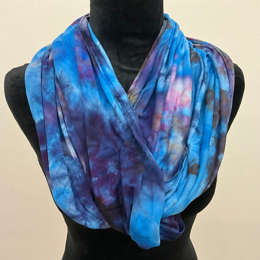 Rayon Jersey Infinity Scarf - Slim - Picking Berries