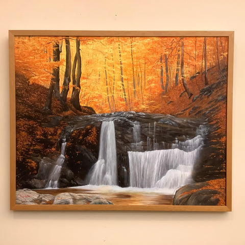 “Fall on Fire", Oil on Canvas, Douglas Wooster, Plattsburgh, NY