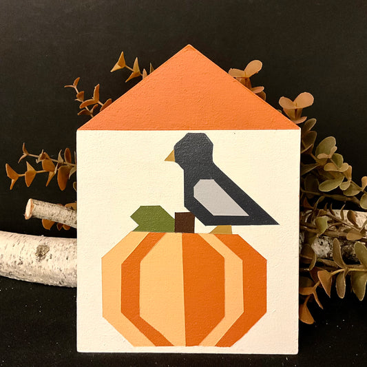 Crow & Pumpkin House - Barn Quilt