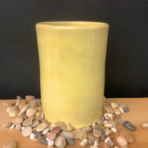 Pale Yellow Vase/Crock, Joanne Arvisais, Plattsburgh, NY
