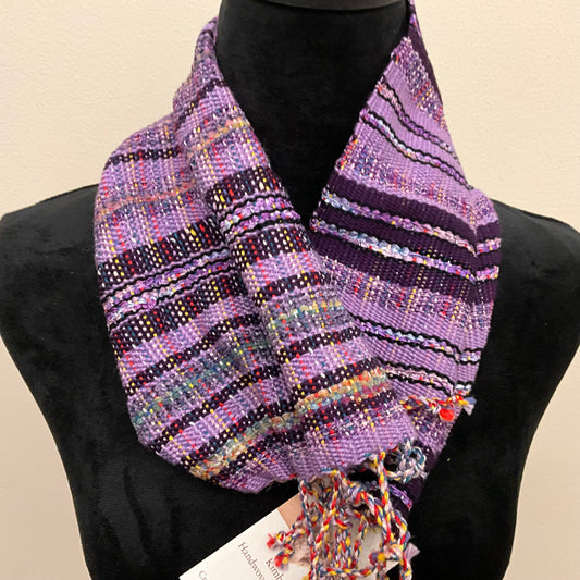 “Jamie” Infinity Scarf - J238 Violet, Purple & Light Blue