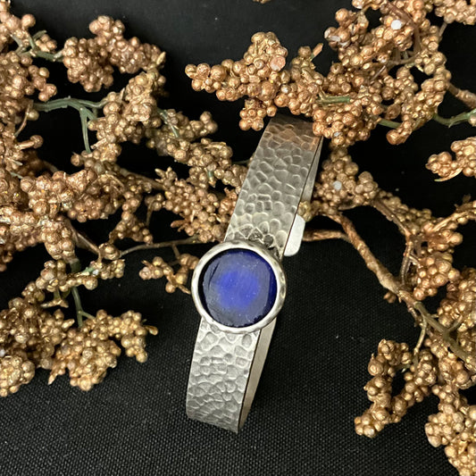 St. Lawrence River Glass Cuff Bracelet