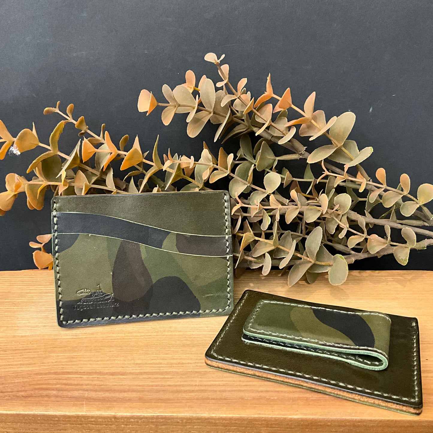 Leather Magnetic Money “Camo”