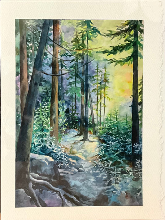 “Snow on the Trail” Note Card