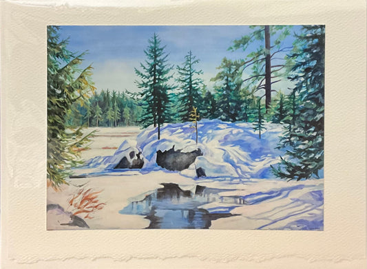 “Where Barnum Brook Ends” Note Card