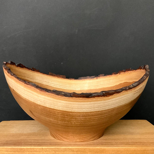 10” oval Cherry Live Edge Bowl #317