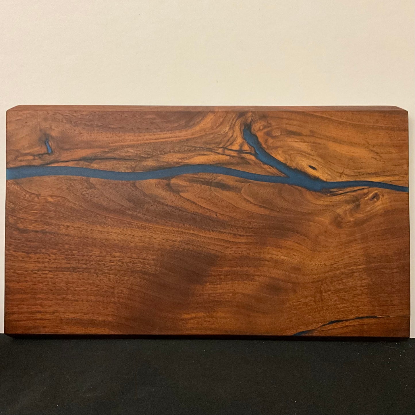 Walnut Cutting Board w/ Blue River #2528