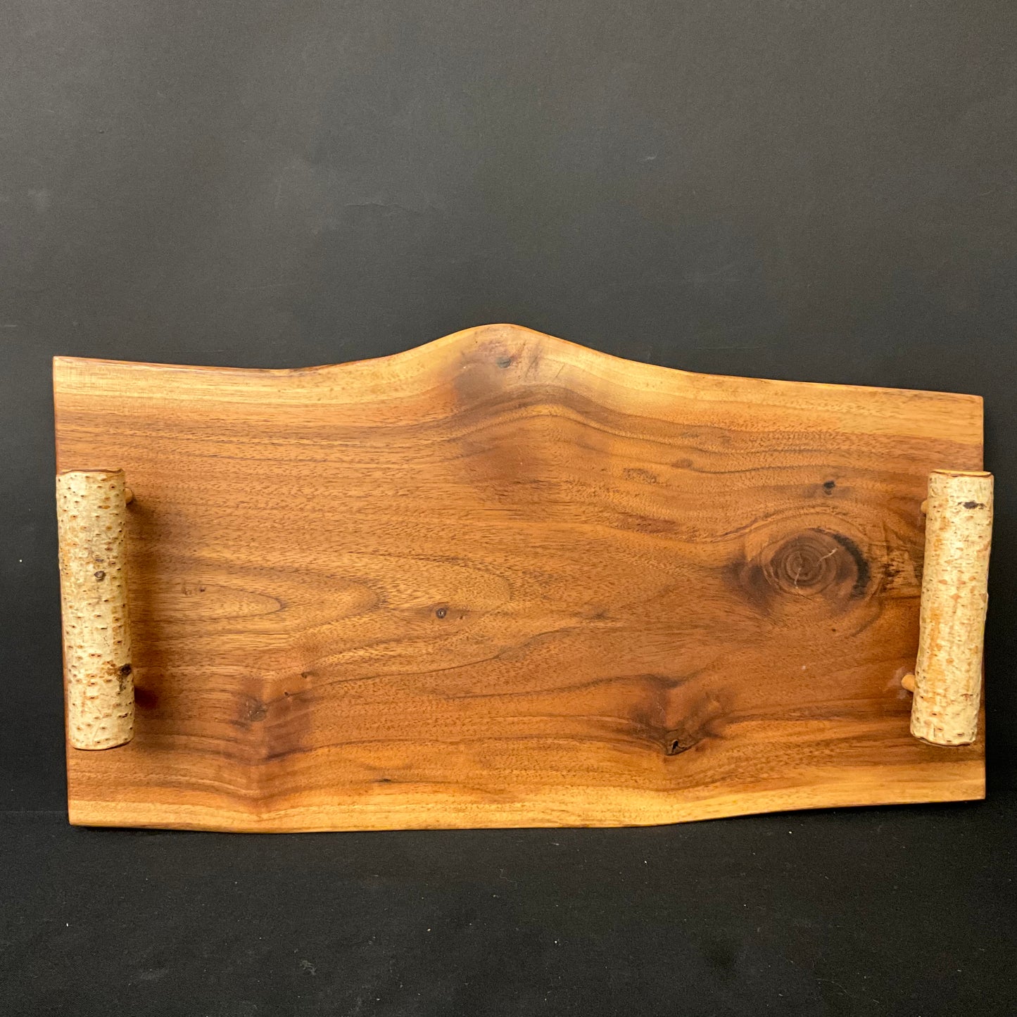 Walnut Tray with Birch Handles #2535