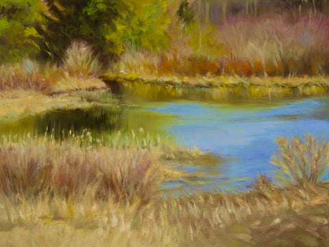“Partridge Run Pond” Notecard, Janet Marie Yeates, Northville, NY