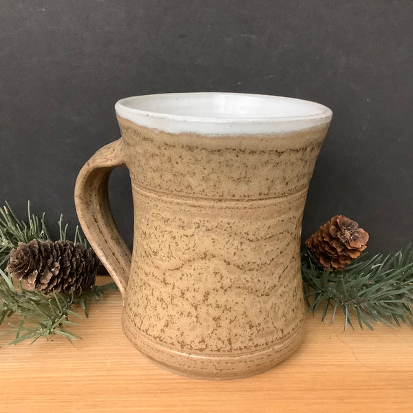 Stoneware Mug Light Brown Flecks