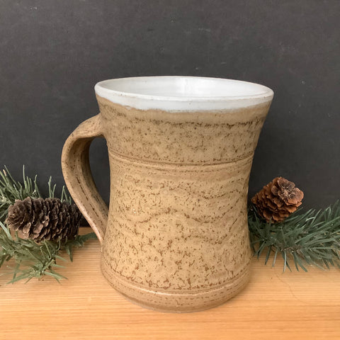 Stoneware Mug Light Brown Specks