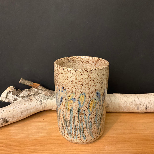 Speckled Tumbler with Wildflowers