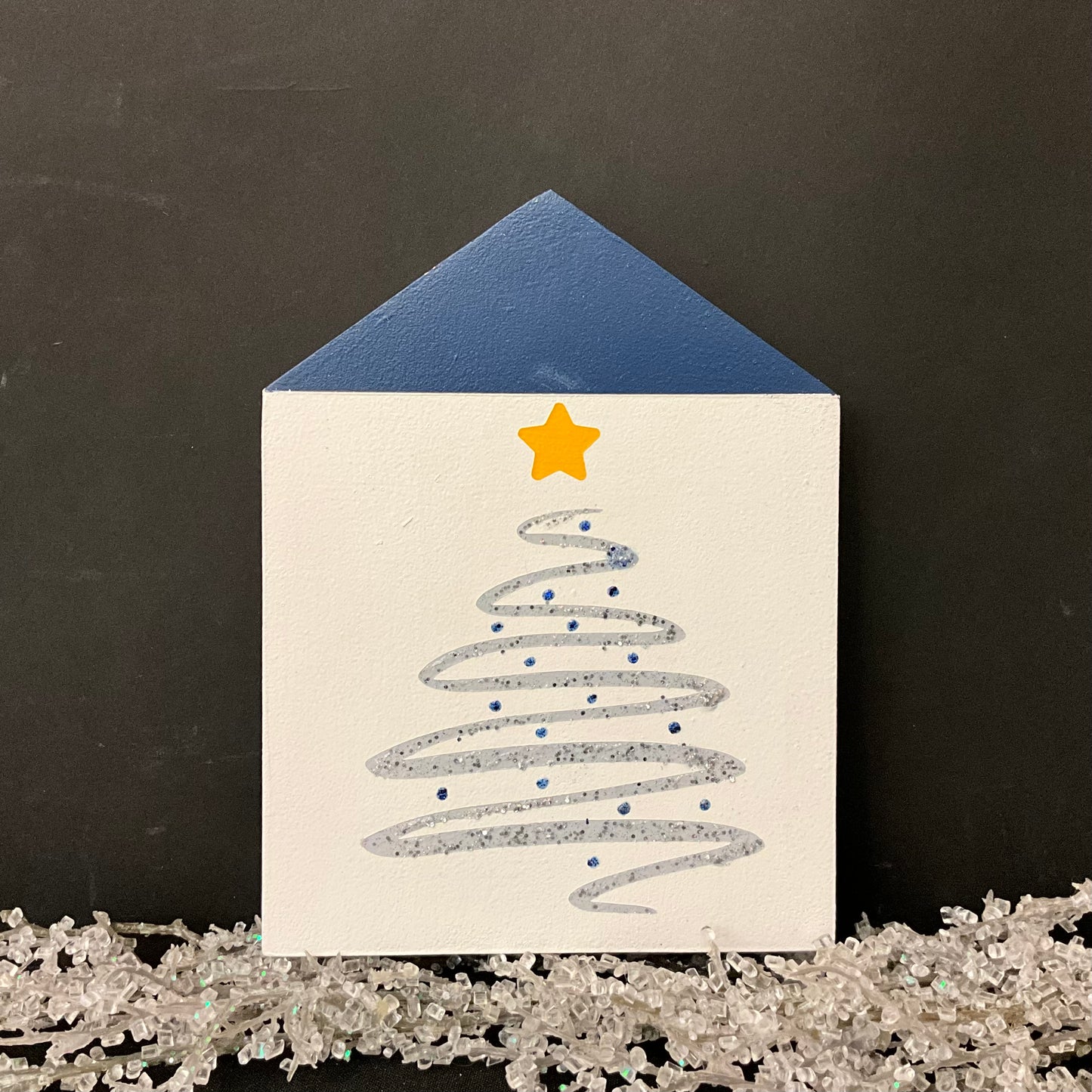 Double-sided House - Glitter Tree & Snow