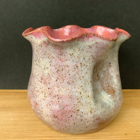 Dimpled Vase “Blush” Glaze