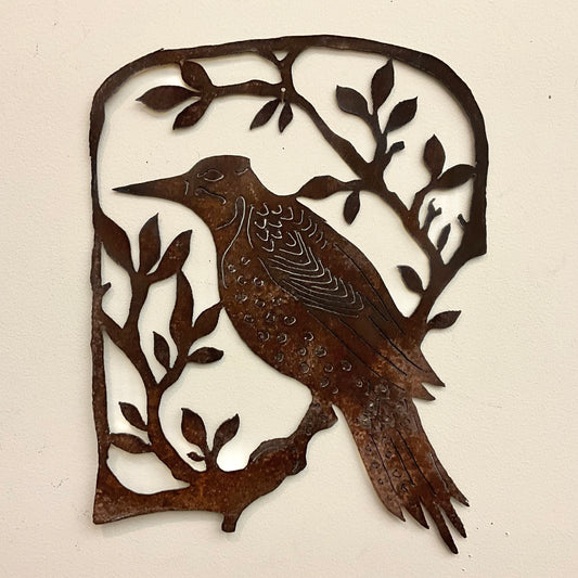 “Northern Flicker’ Metal Wall Art