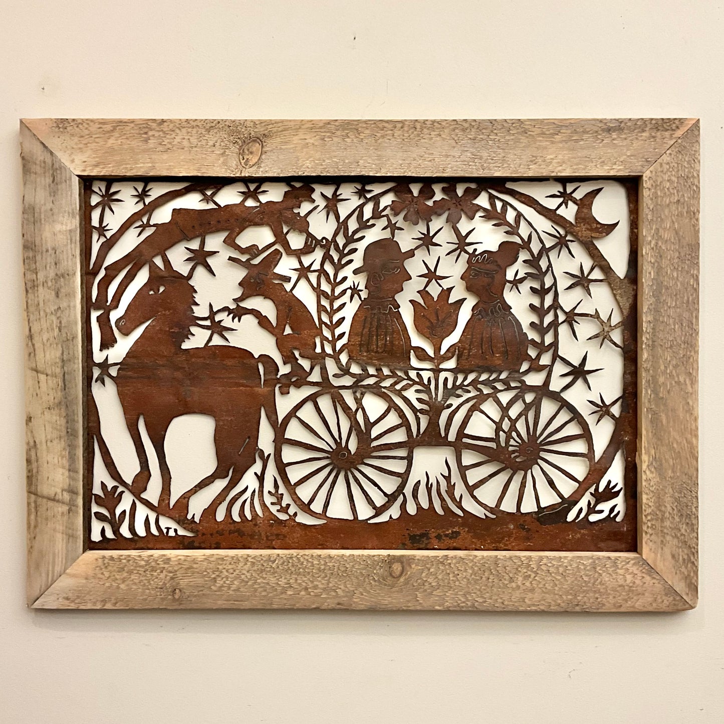 “Wedding Procession” Framed Metal Wall Art