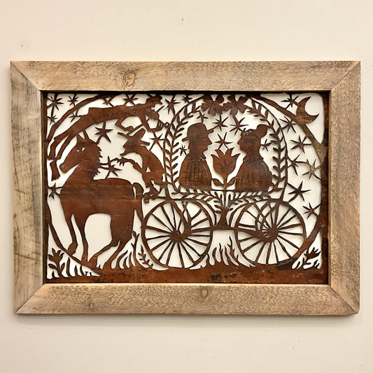 “Wedding Procession” Framed Metal Wall Art