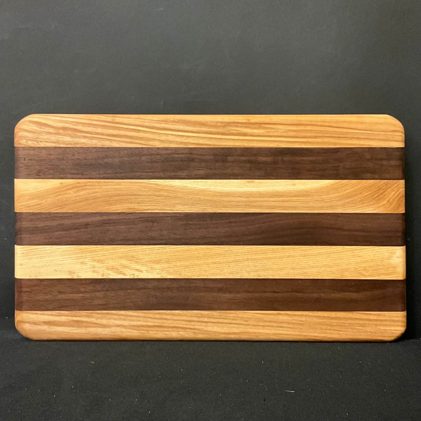 Inlaid Wood Cutting Board with Feet
