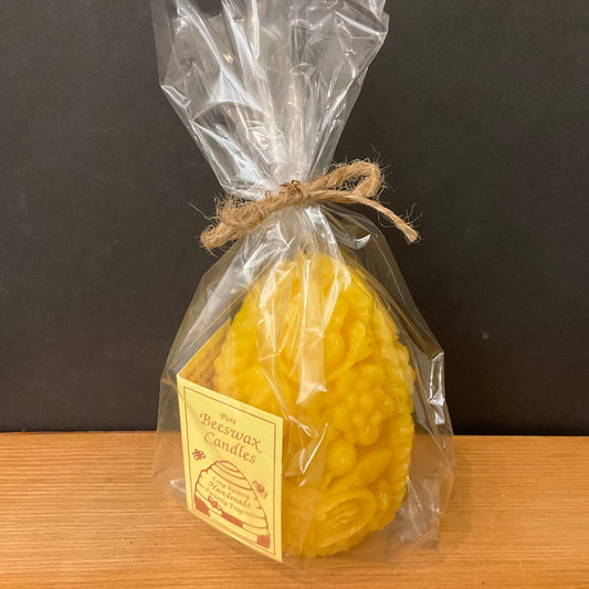 Large Beeswax Decorative Egg candle
