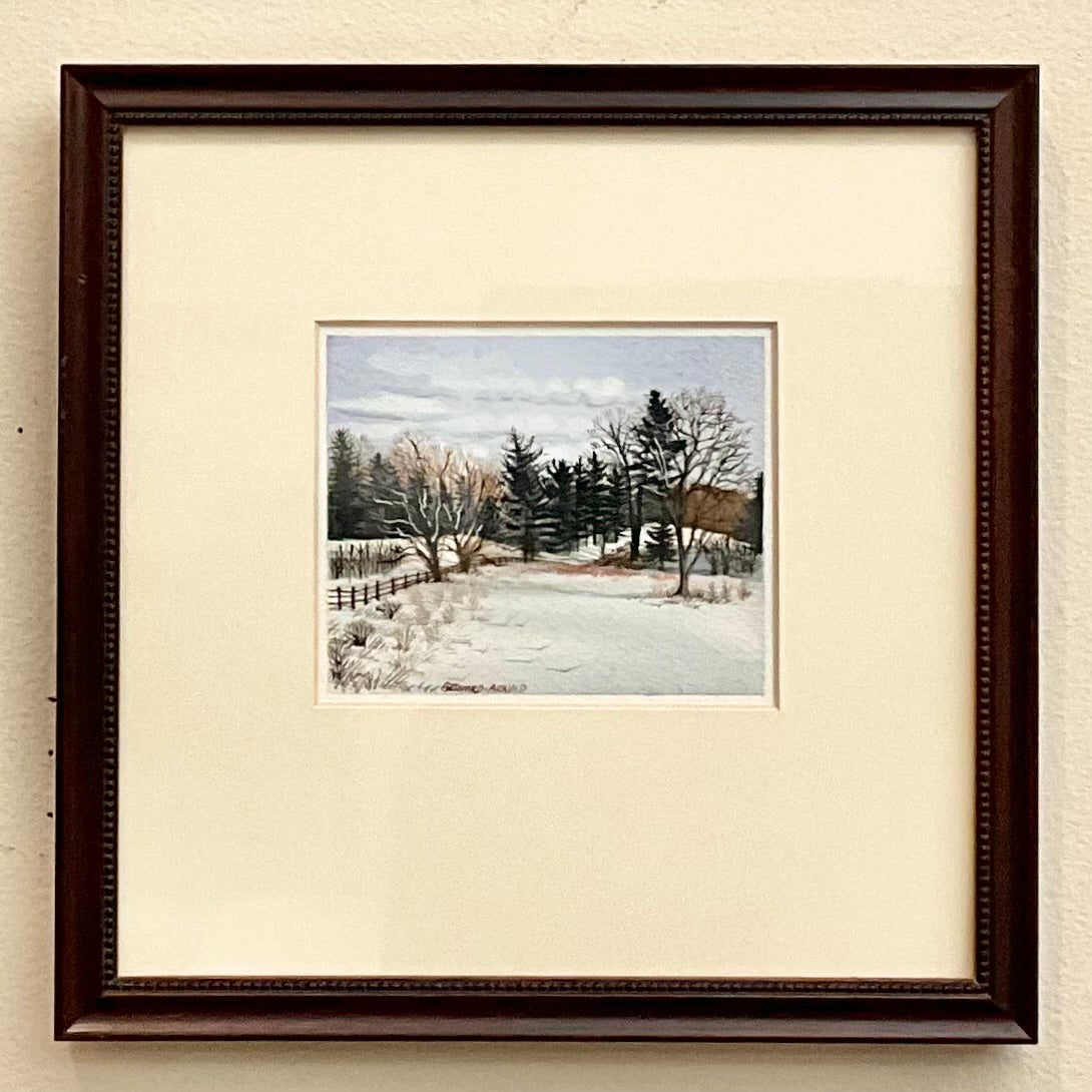 Fenceline Rebenwood Farm Original Painting