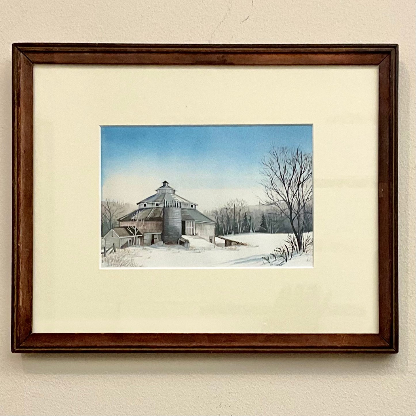 Round Barn, Stockholm Original Painting