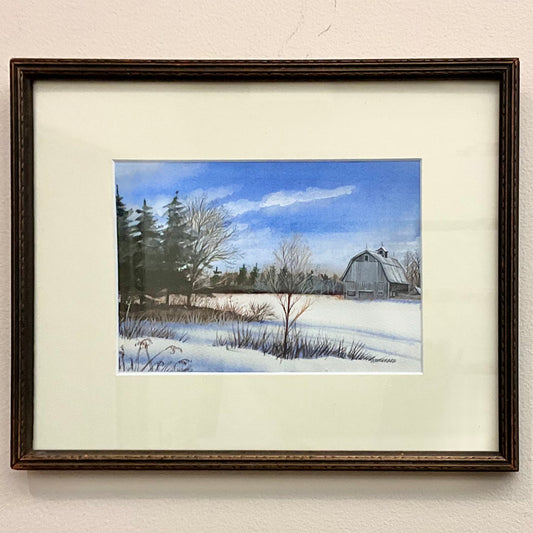 North Country Barn Original Painting