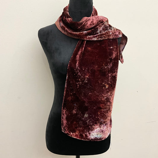 Small Ice Dyed Velvet, Kaleidoscope Eyes Colorway no fringe