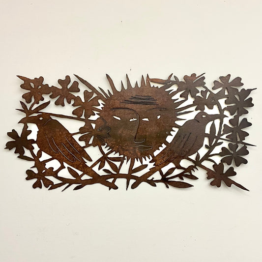 "Ravens Beneath the Sun", metal wall art