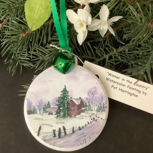 Winter in the Country Ornament