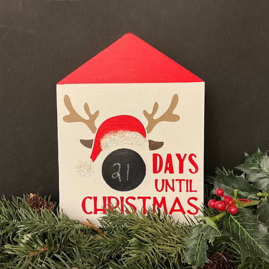 Advent House with Chalk - Barn Quilt