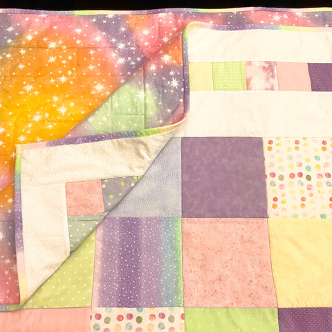 Crib Quilt in Pastels