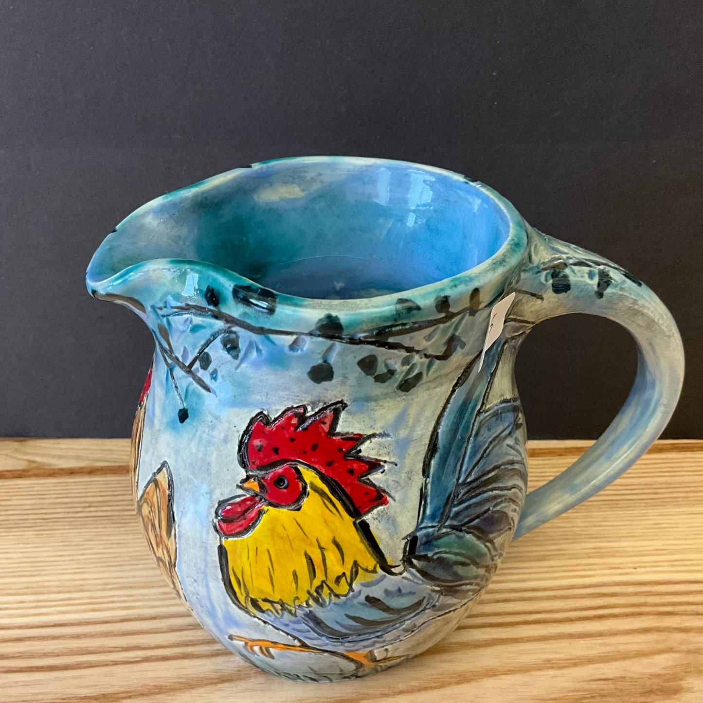 Roosters & Hen Pitcher
