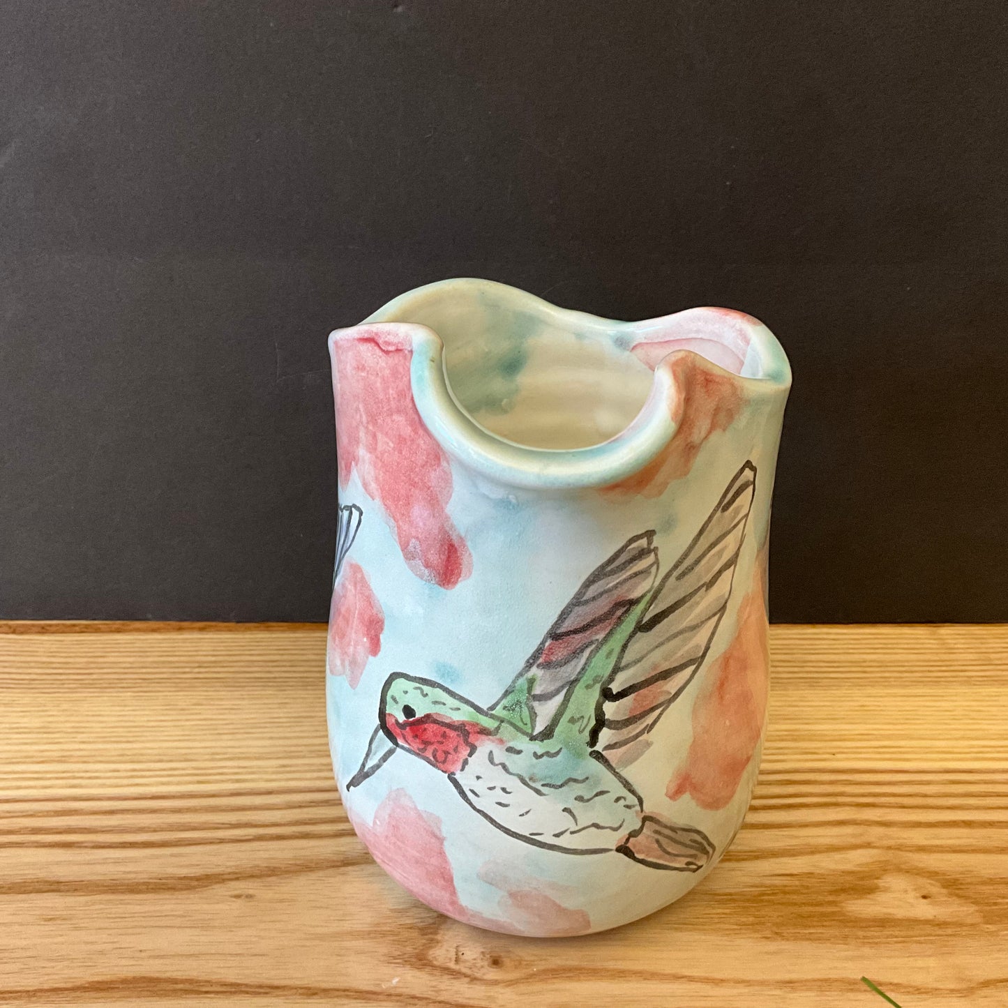 Petite Pitcher with Hummingbirds