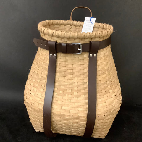 Adirondack Pack Basket with Leather Straps