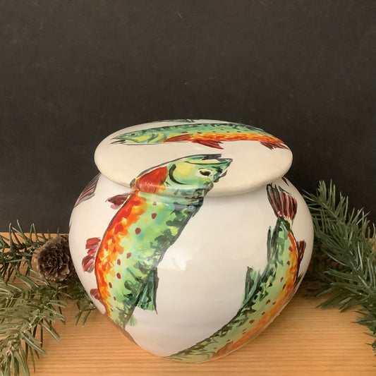 White Ginger Jar Brook Trout