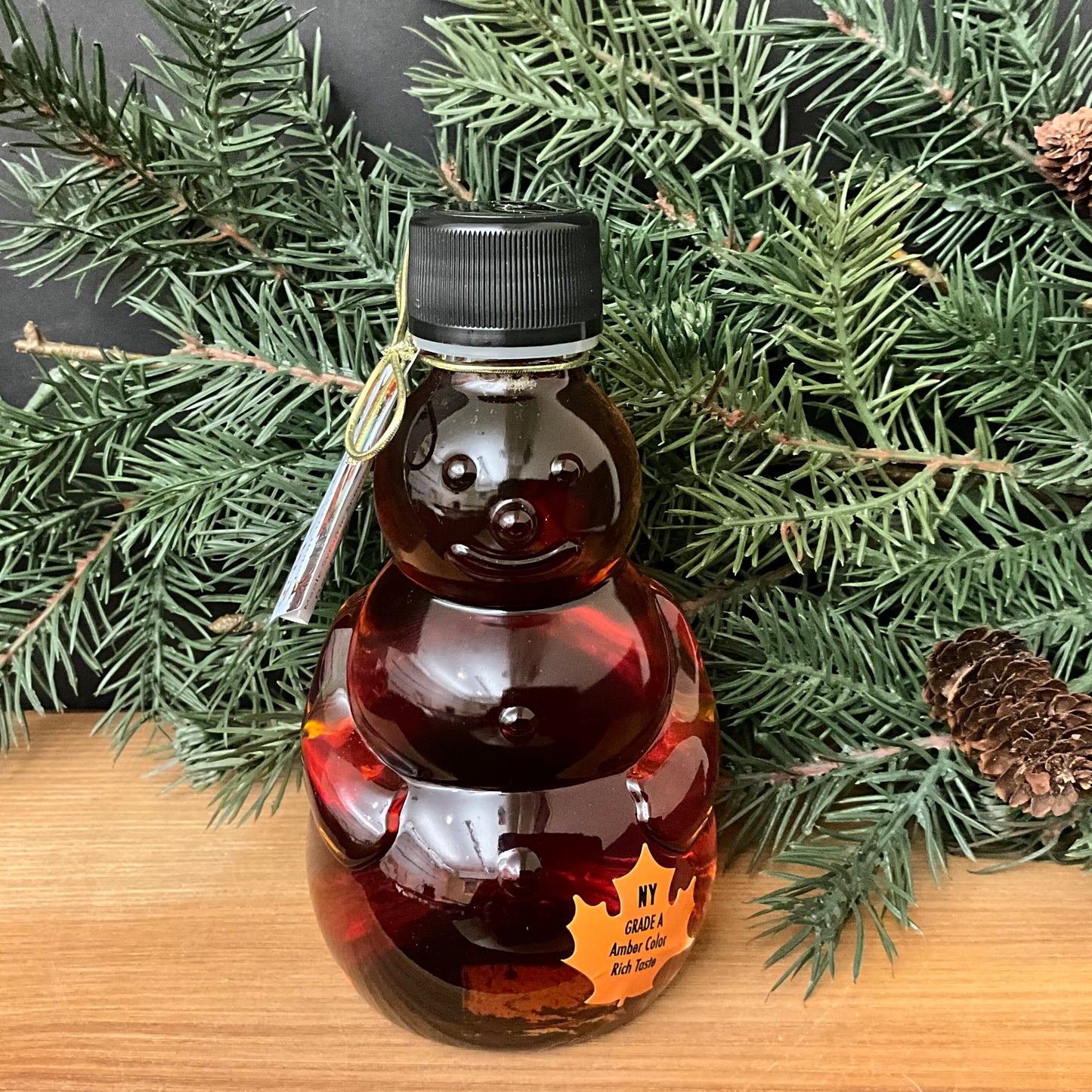 Maple Syrup in Snowman Glass 6.76oz