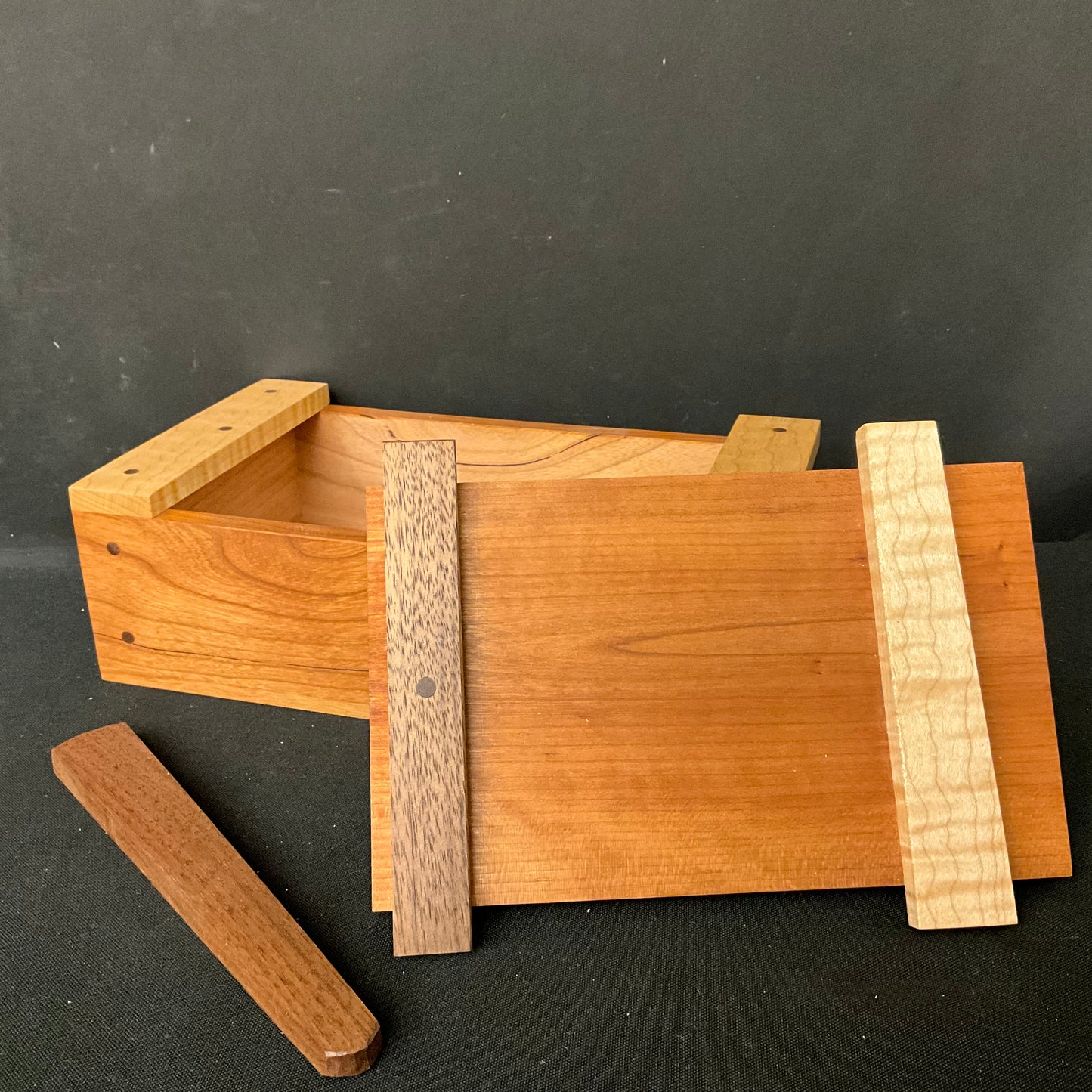Japanese Box - Cherry, Curly Maple and Walnut