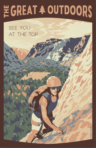 Great Outdoors Poster Rock Climbing