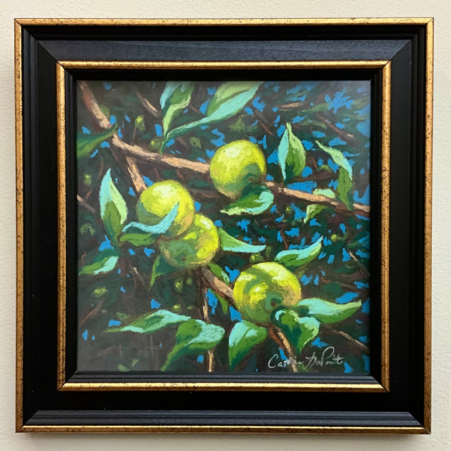 Hometown Apples - Original Framed Pastel