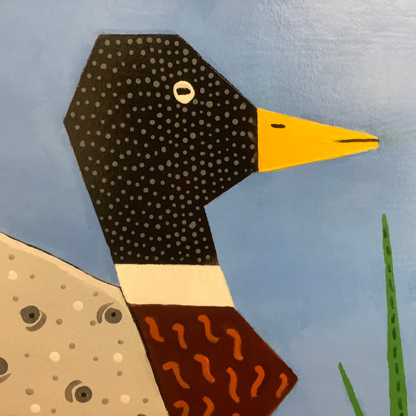 Large Barn Quilt Loon 2’ x 2’