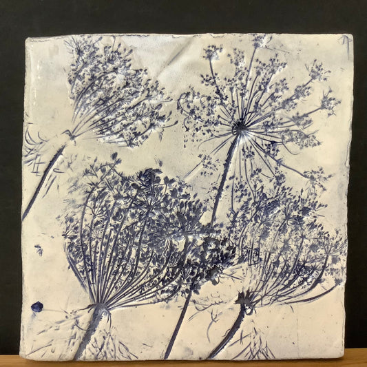 Trivet Queen Anne's Lace Blue