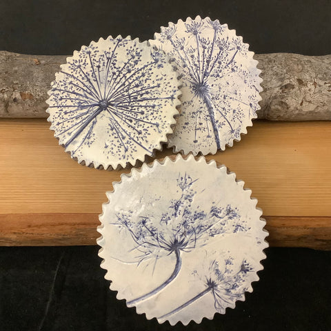 Queen Anne’s Lace Blue Coasters