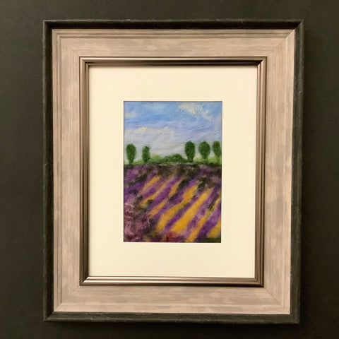 “French Country” Hand Felted Framed Art
