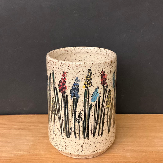 Tumbler with Wildflower Design