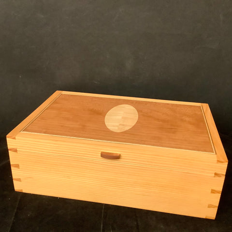 Cherry & Pine Box with Maple Inlay